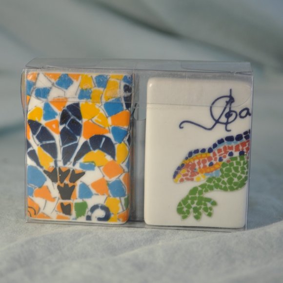 Antoni Gaudi barcelona mosaic salt & pepper shakers NIP (w1244) - Picture 7 of 8